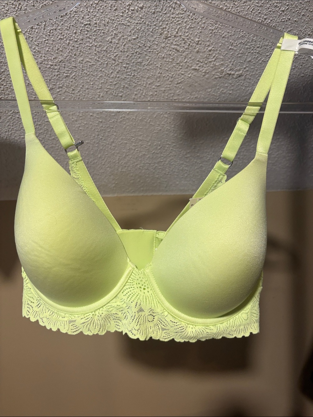 aerie Neon Lemon Lace-Trim T-Shirt Bra *NWT*
